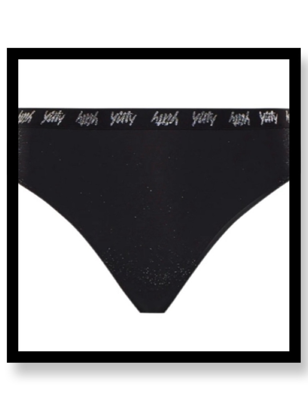 NWT- YITTY Black Shimmer Seamless Bikini Brief
